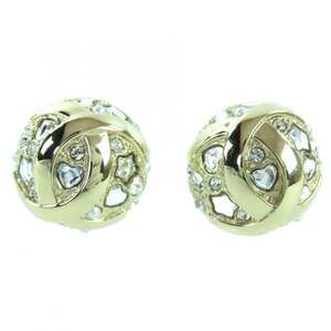 CHANEL Gold Heart Earrings